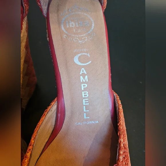 JEFFERY CAMPBELL Crochet/lace wedge platform. Size 9 - Picture 3 of 12